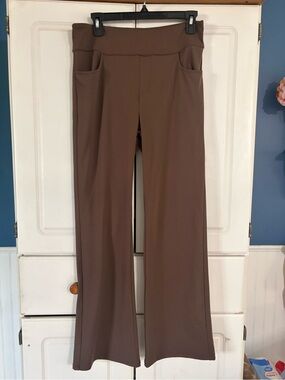 Boot Cut Pull-On Pants in Brown